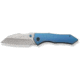 We Knife Co Ltd Weknife High-fin Xl Thumb Stud Knife Diamond Patterned Blue / Purple Titanium Handle 3.48inch Stonewashed Cpm 20cv Blade We24010-2 - WE24010-2