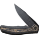 We Knife Co Ltd Zonda Copper Foil Folding Knife, 4.88in Closed, 4in Black Stonewash CPM-20CV SS Blade, Black/Bronze Titanium Handle w/ Copper Foil Carbon Fiber Inlay, Nylon Case, WE22016-3