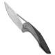 We Knife Co. WE Knife Co. Isham Zeta Knife Carbon Fiber/Titanium 3.65" Satin 720A, Black/Gray, Bohler M390, adult, BHQ-79746