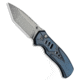 We Knife Co. WE Knife Co. Zentron Button Lock Knife Blue Titanium 3.5" Stonewash M390, Blue, Bohler M390, adult, BHQ-220690