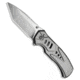 We Knife Co. WE Knife Co. Zentron Button Lock Knife Gray Titanium 3.5" Satin M390, Gray, Bohler M390, adult, BHQ-220688