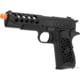 WE-Tech 1911 Hex Cut Gen 2 Gas Blowback Airsoft Pistol, Black, WE-E016-BK