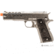 WE-Tech 1911 Hex Cut Gen 2 Gas Blowback Airsoft Pistol, Silver, WE-E016-SV
