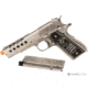 WE-Tech 1911 Hex Cut Gen 2 Gas Blowback Airsoft Pistol, Silver, WE-E016-SV