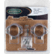 Weaver 1in Grand Slam Steel Rings, .22 Style, Medium, Nickel 49215
