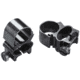 Weaver See-Thru Rings 1in Black 49513