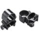 Weaver See-Thru Rings 1in Black 49513