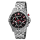 Wenger Mens Squadron Chrono Swiss Watch w/ black dial, bracelet 77056