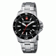 Wenger Sea Force Black Dial Black Bezel Bracelet 641105