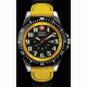 Wenger Swiss Military Challenger Black Dial Yellow Accents and Nylon Strap