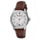 Wenger White Dial Brown Leather Strap 521101