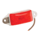 Wesbar Ear-Mount Side Marker Clearance Light w/ White Base, Red, 203286