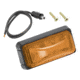 Wesbar Side Marker Clearance Light, Amber with Black Housing, 203292