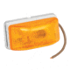 Wesbar Stud-Mount Side Marker Clearance Light, Amber with White Base, 203233