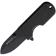 WESN Microblade Framelock Folding Knife, Black, Black titanium handle, WESN01-2