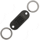 WESN QR Keychain Matte Black, 1.5 overall, WESN03-1