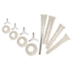 Weston Products Sausage Staffing Tube Set for Weston Pro Series Meat Grinders, 12 pcs, Clear 08-2501
