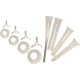Weston Products Sausage Staffing Tube Set for Weston Pro Series Meat Grinders, 12 pcs, Clear, 08-2501