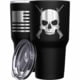 Wethepeopleholsters.Com Cross Rifle Jolly Roger Stainless Steel Tumbler, TUM01-0110STAINLESS