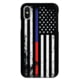 Wethepeopleholsters.Com Downward American Flag - Thin Blue Line &amp; Thin Red Line Case, iPhone 8, IC-3662-IPHONE8
