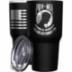 Wethepeopleholsters.Com POW MIA You are not forgotten + American Flag Stainless Steel Tumbler, 20 oz, Black, TUM02-0078BLACK
