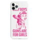 Wethepeopleholsters.Com Silly Boys, Guns are for Girls - Pink Text Case, IC-4018-GALAXYNOTE4