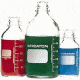 Wheaton Media Bottles, Graduated, Wheaton 219717 With Polyethylene-Lined Cap