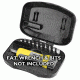 Hard Case 550001 securely holds the FAT Wrench (sold separately)