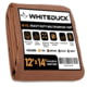 White Duck 18 oz. 100% Cotton Canvas Tarp, Brown, 12ft x 14ft, U0-5OPT-XCF2