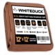 White Duck 18 oz. 100% Cotton Canvas Tarp, Brown, 12x12ft, PI-KG5Q-690Y