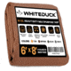 White Duck 18 oz. 100% Cotton Canvas Tarp, Brown, 6ftx8ft, C7-NHUD-1BFC