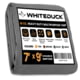 White Duck 18 oz. 100% Cotton Canvas Tarp, Gray, 7x9, FBA-WDT-Grey-8047