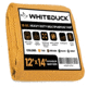 White Duck 18 oz. 100% Cotton Canvas Tarp, Tan, 12ft x 14ft, FBA-WDT-Tan-0459