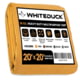 White Duck 18 oz. 100% Cotton Canvas Tarp, Tan, 20x20ft, FBA-WDT-Tan-8052