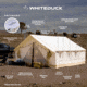 White Duck Alpha Wall Tent, Water Repellent, 10ft x 12ft, WD-0045
