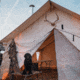 White Duck Alpha Wall Tent, Water Repellent, 10ft x 12ft, WD-0045
