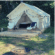White Duck Alpha Wall Tent, Water Repellent, 10ft x 12ft, WD-0045
