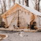 White Duck Alpha Wall Tent, Water Repellent, 14ft x 16ft, WD-0014