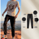 White Duck Cargo Stretch Jogger Pants - Mens, Black, Medium, WD-JPC-BL-02