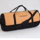 White Duck Filios Canvas Duffel Bag, Tan/Black, 24in x 16in, UP-DLI1-RILC