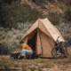 White Duck Rover Scout Tent w/ Jack Stove, Fire Water Repellent, Sandstone Beige, 6ftx8ft, WD-RBT-65