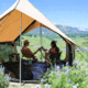 White Duck Rover Scout Tent w/ Jack Stove, Water Repellent, Sandstone Beige, 8ftx9ft, WD-RBT-37