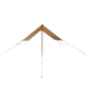 White Duck Sunshade Tarp 330 w/ Poles, 13ft x 13ft/4 x 4 m, SS-4x4-WR