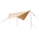 White Duck Sunshade Tarp 330 w/ Poles, 13ft x 13ft/4 x 4 m, SS-4x4-WR