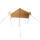 White Duck Sunshade Tarp 330 w/ Poles, 13ft x 13ft/4 x 4 m, SS-4x4-WR