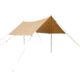 White Duck Sunshade Tarp 330 w/ Poles, 13ft x 13ft/4 x 4 m, SS-4x4-WR