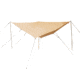 White Duck Sunshade Tarp 330 w/ Poles, 13ft x 13ft/4 x 4 m, SS-4x4-WR