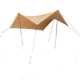 White Duck Sunshade Tarp 330 w/ Poles, 13ft x 13ft/4 x 4 m, SS-4x4-WR