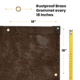 White Duck Super Heavy Duty Poly Tarp, Brown, 100x100ft, PT-100x100