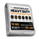 White Duck Super Heavy Duty Poly Tarp, Silver/Black, 20x40ft, PT-20x40-SB